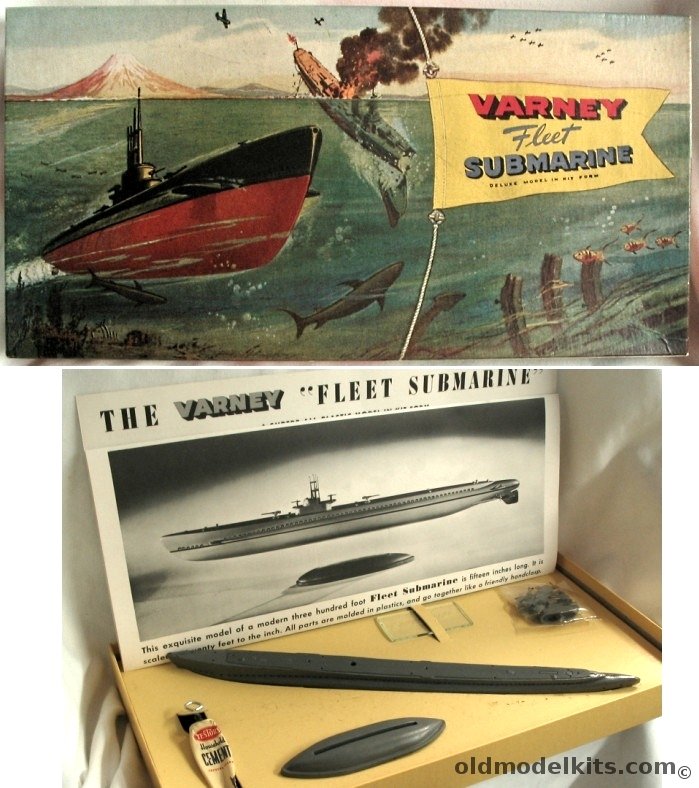 Varney 1/240 US Navy Fleet Submarine plastic model kit